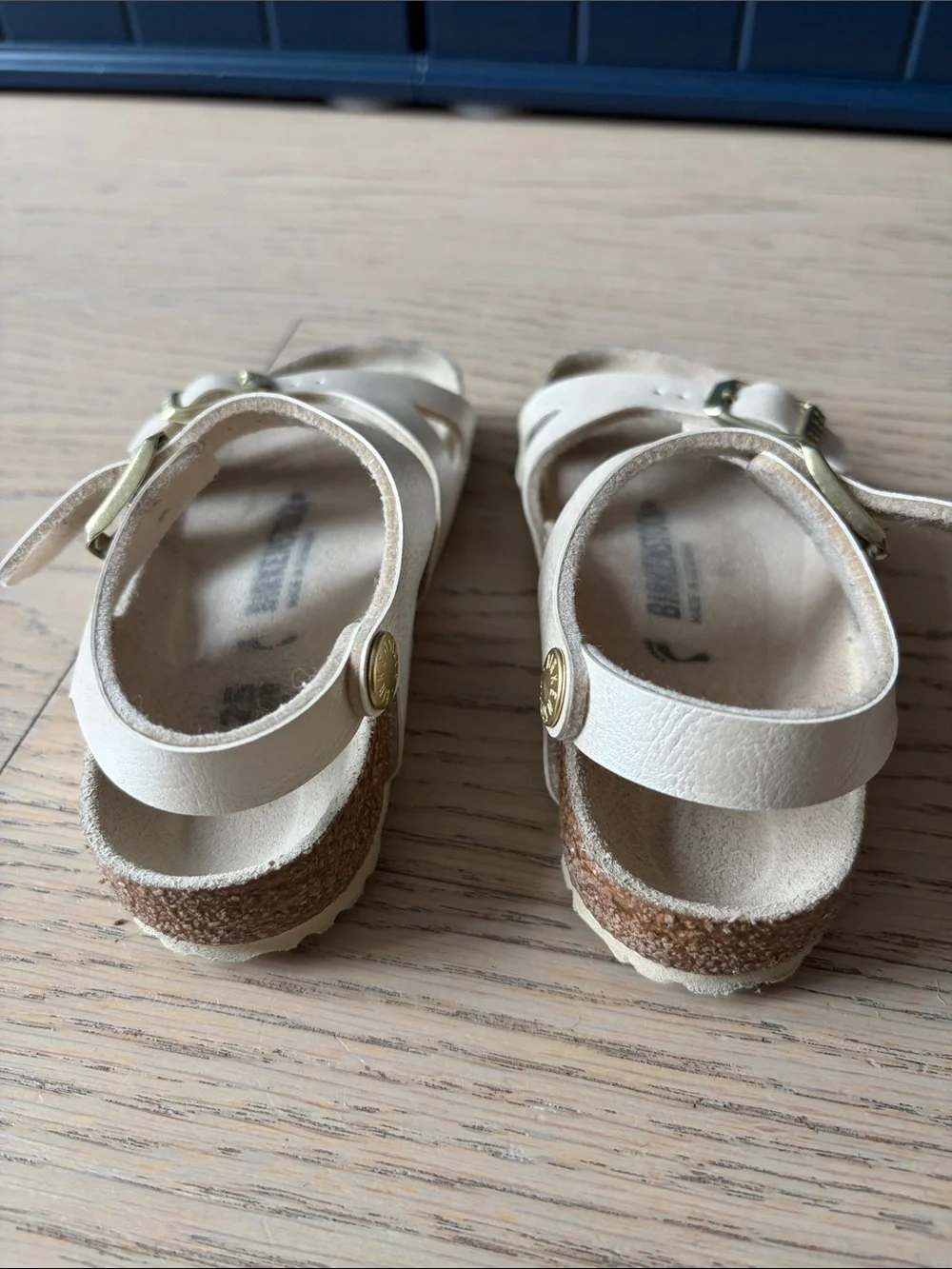 Birkenstock Toddler Leather Two-Strap Sandals - size 7